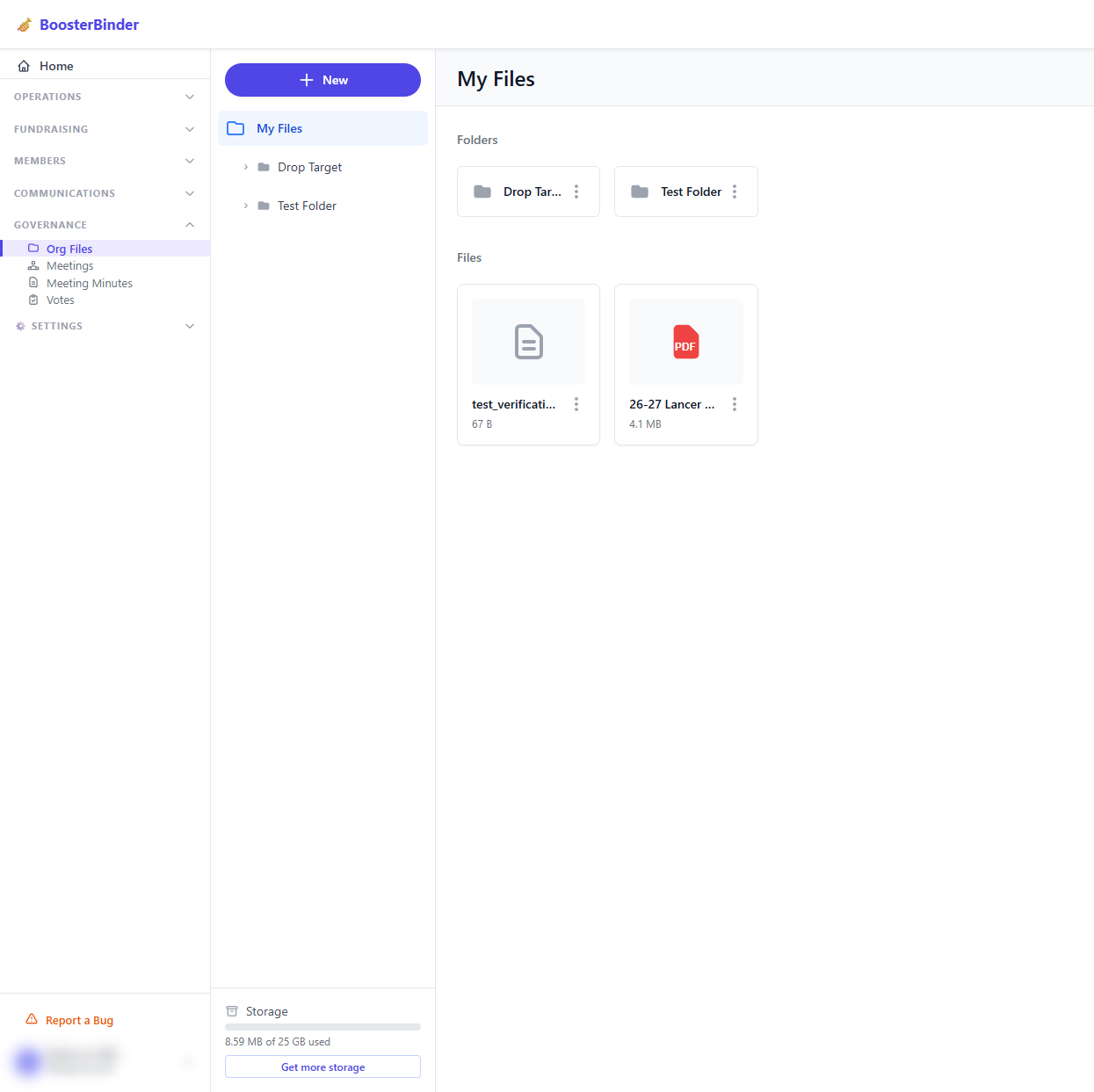 File Storage Drive Screenshot